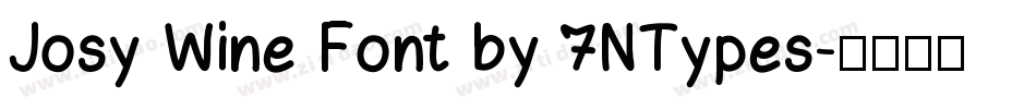 Josy Wine Font by 7NTypes字体转换